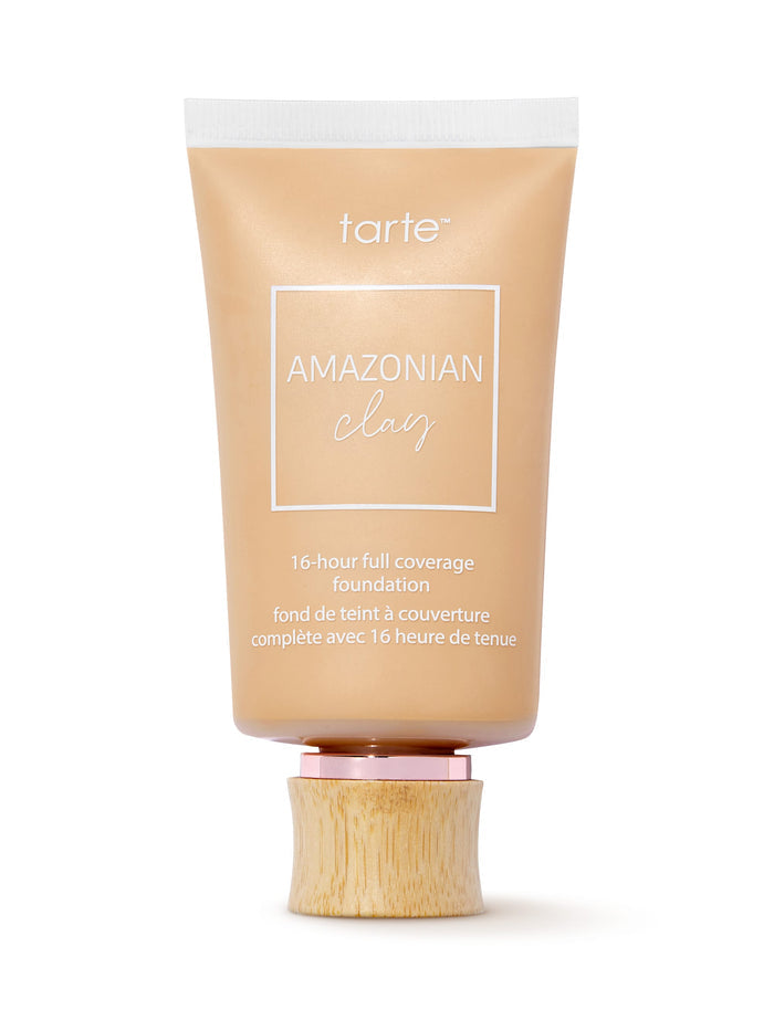 Tarte Amazonian Clay foundation tube on a white background