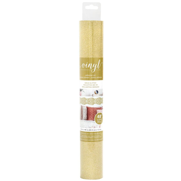 American Crafts - Adhesive Vinyl 12"X48" - Pow - Gold. Add wall art to any room with adhesive vinyl. Easy to use and mess- free. Works with any die-cutting machine (sold separately). Comes in a variety of color; sold separately. Available at Embellish Away located in Bowmanville Ontario Canada.