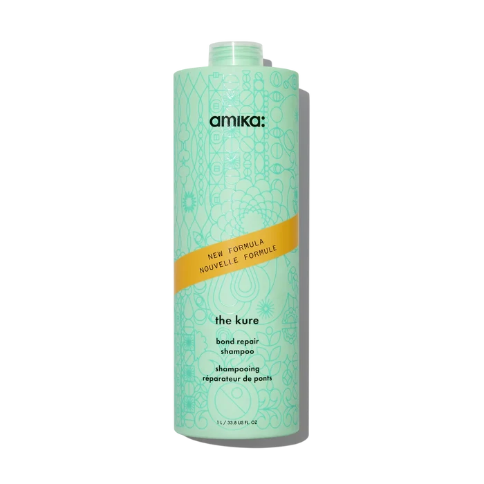 Amika The Kure Bond Repair Shampoo For Damaged Hair liter