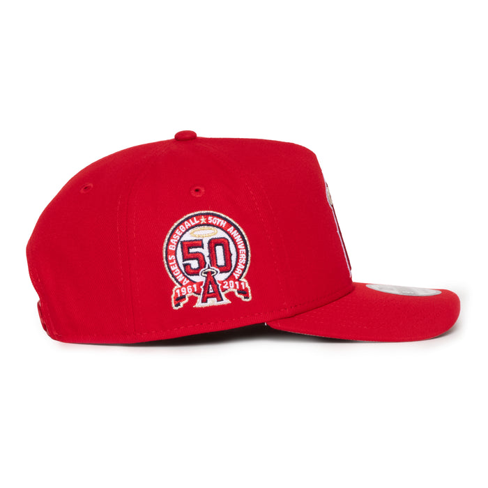 Anaheim Angels All Red 950 AFrame 50Th Snap Back