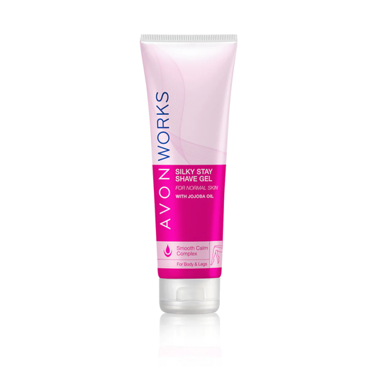 Avon Works Silky Stay Shave Gel For Body & Legs - 150ml