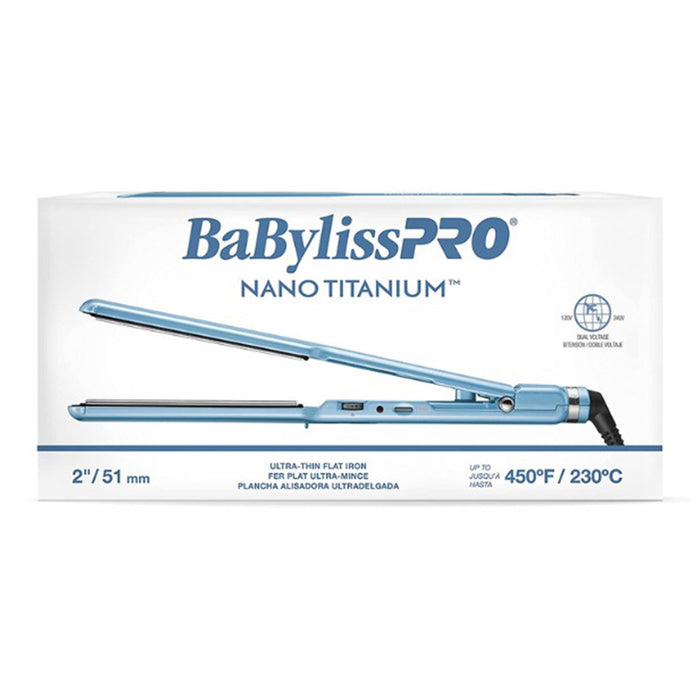 Babyliss Pro Nano Titanium Ultra Thin Flat Iron 2"
