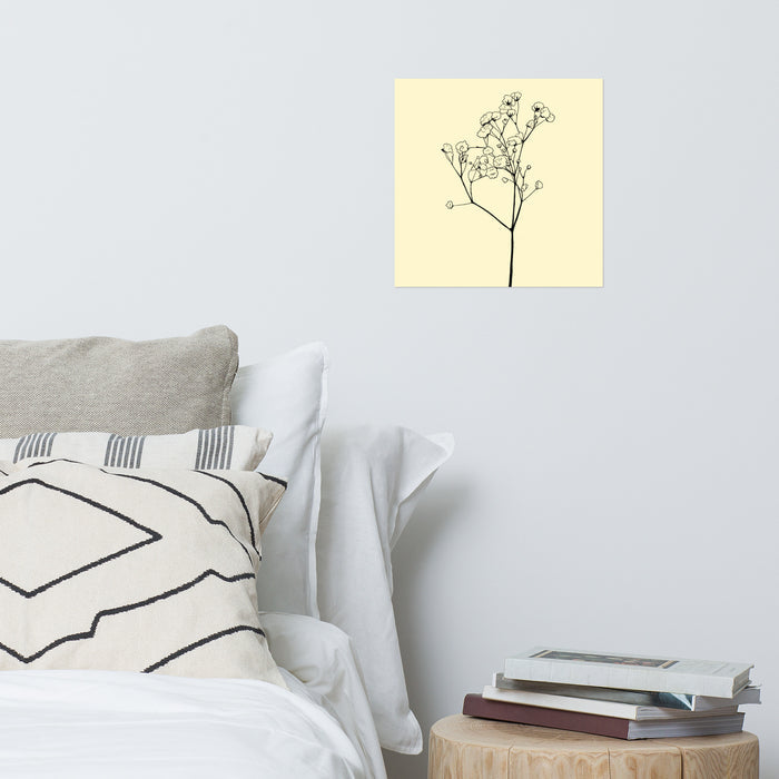 Baby's Breath Stencil Print