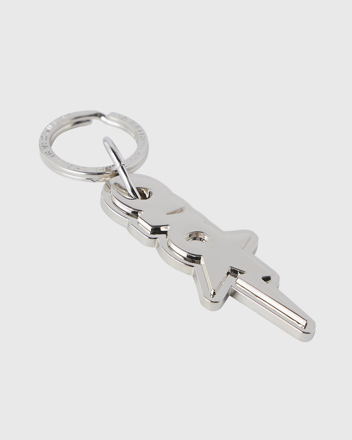 BAPE® OVO-Sta Metal Keychain - Silver