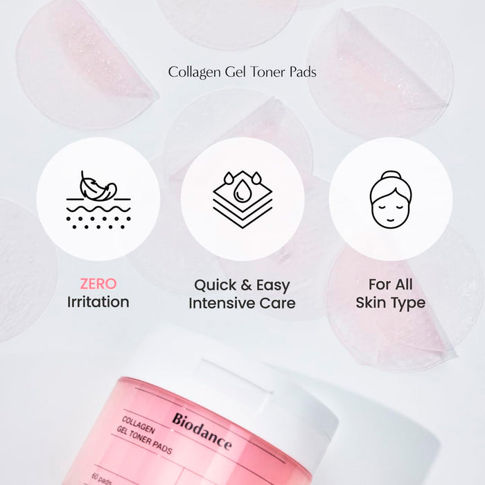 Biodance Collagen Gel Toner Pads 60 Pads 4.93oz/ 140g