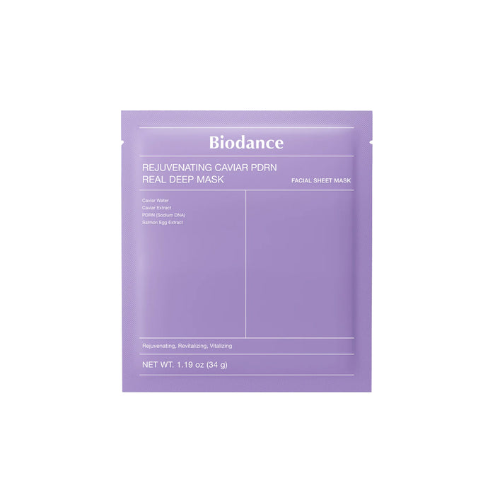 BIODANCE Rejuvenating Caviar PDRN Real Deep Mask - intensyviai atstatanti veido kaukė