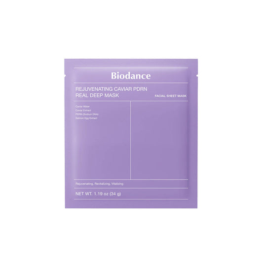 BIODANCE Rejuvenating Caviar PDRN Real Deep Mask - intensyviai atstatanti veido kaukė