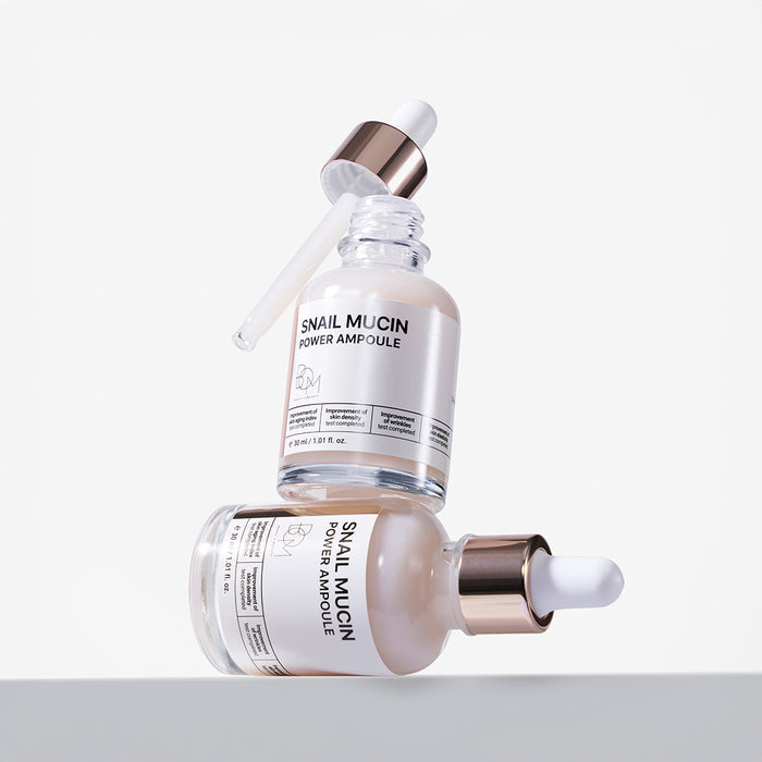 BOM Snail Mucin Power Ampoule - sraigių mucino ampulė veidui