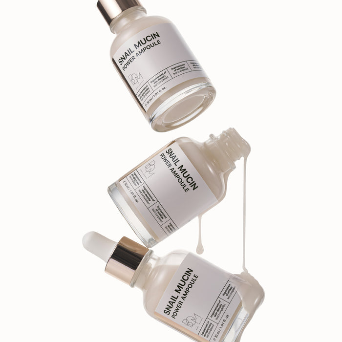 BOM Snail Mucin Power Ampoule - sraigių mucino ampulė veidui