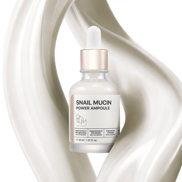 BOM Snail Mucin Power Ampoule - sraigių mucino ampulė veidui