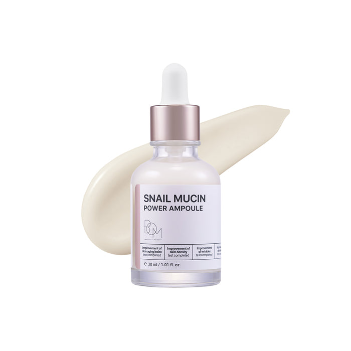 BOM Snail Mucin Power Ampoule - sraigių mucino ampulė veidui