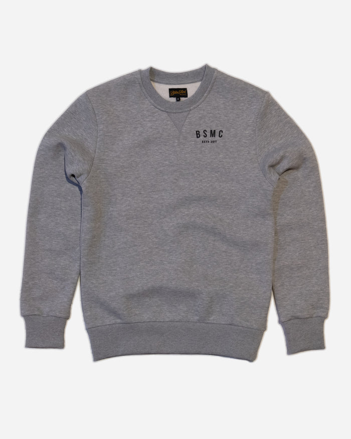 Bike Shed ESTD Sweatshirt Grey MKII Studio Image Front