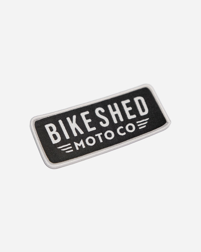BSMC Rocker Patch - Black/Silver studio image side on