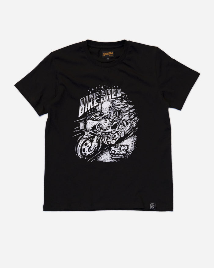 BSMC Women's Shed Head T-Shirt - Black studio image front