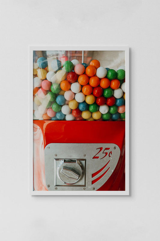 Bubblegum machine print