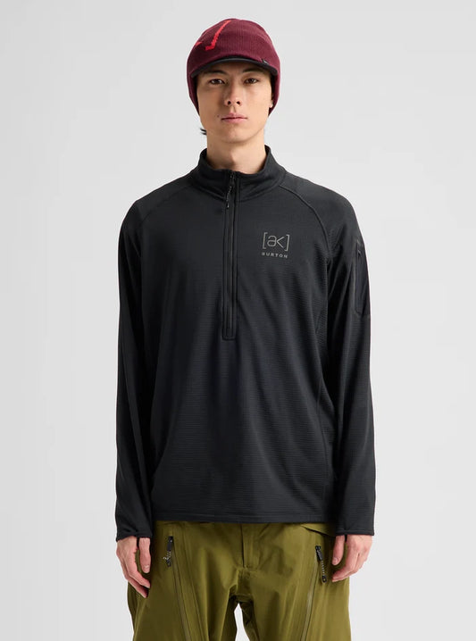 Product image of Men's Burton [ak] Helium Grid Half-Zip Fleece[Variant:True Black]