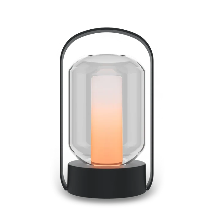 Calex - Como - Table Lantern - Flame - Black