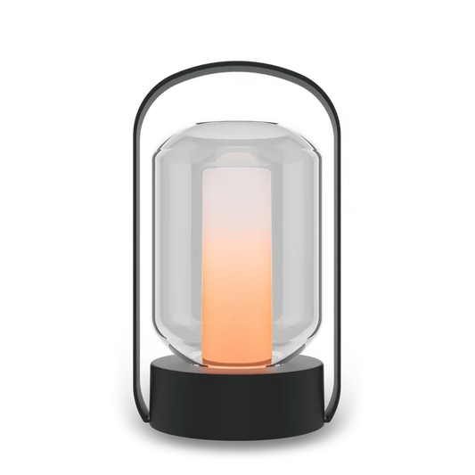 Calex - Como - Table Lantern - Flame - Black