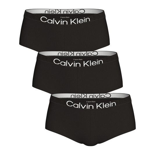 Calvin Klein 3 Pack Boy Shorts - Maximum Cotton Black