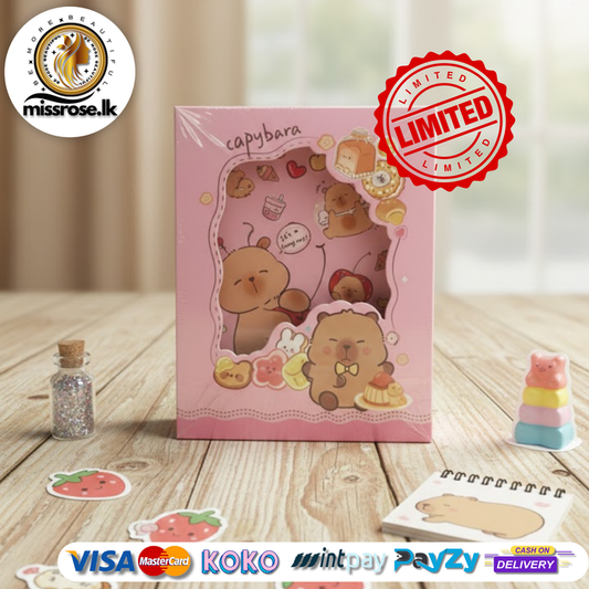 Capy Cuddle Lock Diary - Pink Color