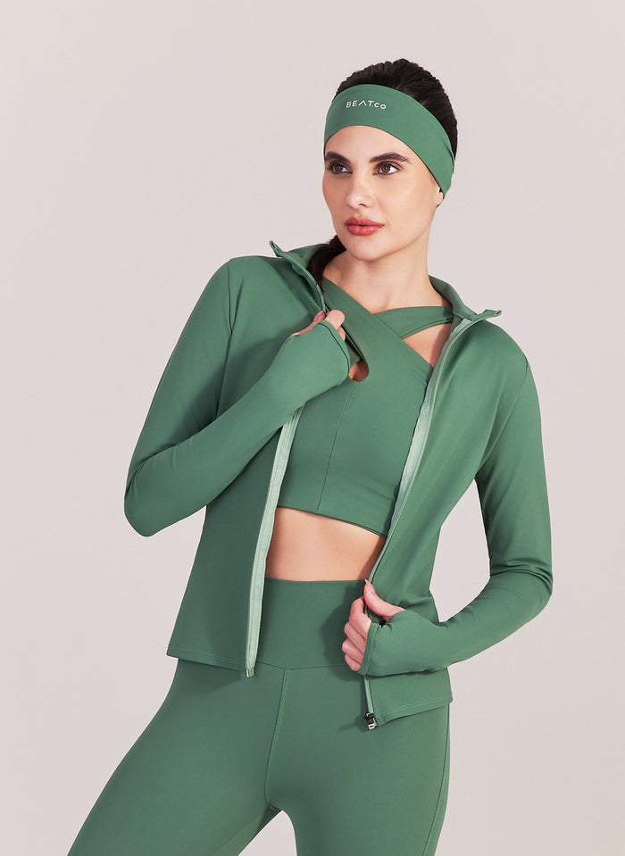 Casaco Slim Verde Sálvia