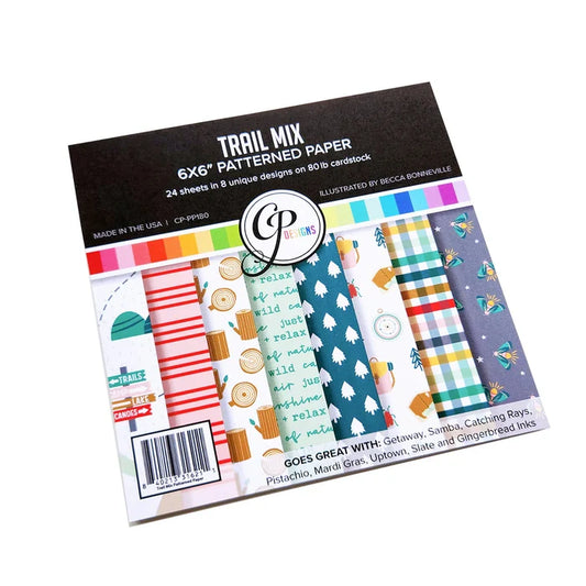 Catherine Pooler - 6x6 Patterned Paper - Trail Mix. Available at Embellish Away located in Bowmanville Ontario Canada.
