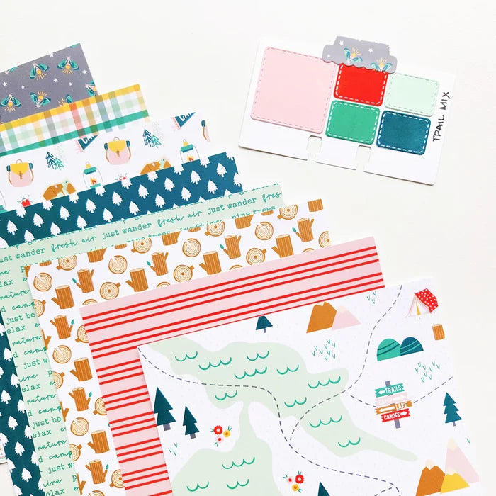 Catherine Pooler - 6x6 Patterned Paper - Trail Mix. Available at Embellish Away located in Bowmanville Ontario Canada.