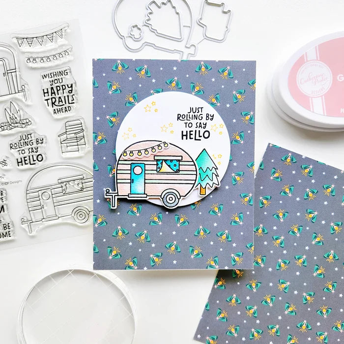 Catherine Pooler - 6x6 Patterned Paper - Trail Mix. Available at Embellish Away located in Bowmanville Ontario Canada. Example by brand ambassador.