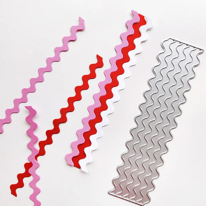 Catherine Pooler - Strip Dies - Rick Rack. Available at Embellish Away located in Bowmanville Ontario Canada.