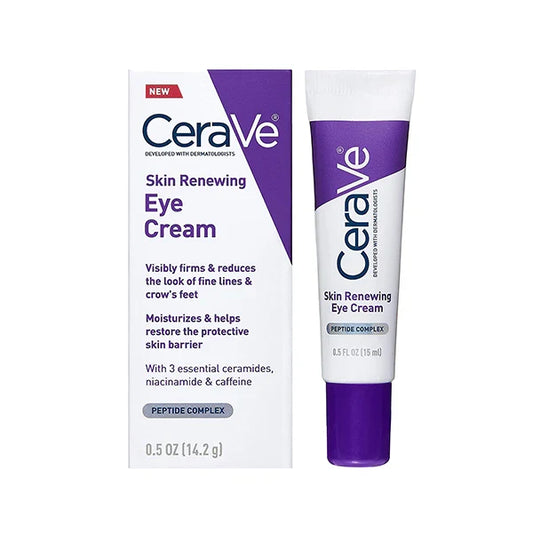CeraVe Skin Renewing Eye Cream – 14.2g | Anti-Aging Eye Cream for Wrinkles, Puffiness & Dark Circles