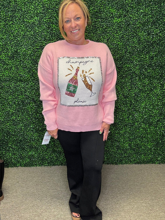 Champagne Please Sweater