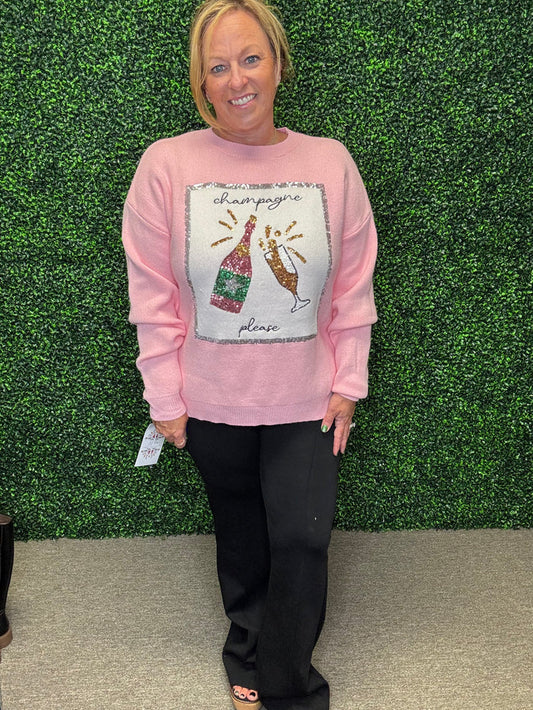 Champagne Please Sweater