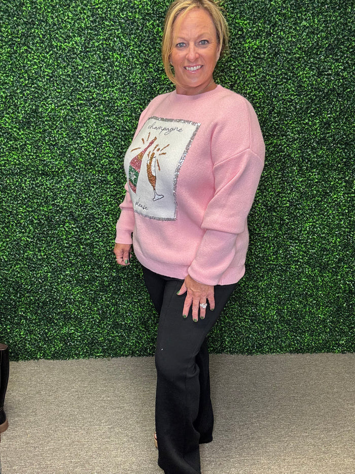 Champagne Please Sweater