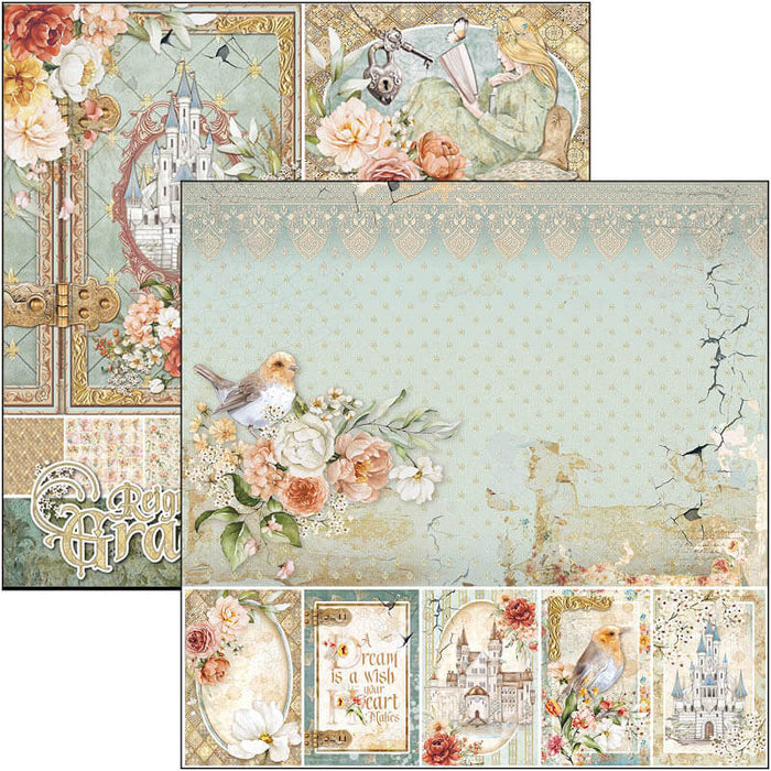 Ciao Bella - 8x8 Paper Pad - 12/Pkg - Reign of Grace. The Paper Pad 8x8 meet the need of papercrafters and cardmakers looking for smaller size than classic 12x12. It’s specially designed for our Album Binding Art line of chipboard albums. Available at Embellish Away located in Bowmanville Ontario Canada