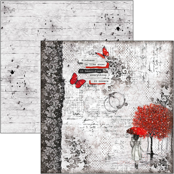 Ciao Bella - Pad 12x12 - 12/Pkg - Paris Je t’aime. “Paris Je t’aime” is an elegant and modern collection that celebrates Paris with a refined combination of white, black, and red details. Available at Embellish Away located in Bowmanville Ontario Canada.