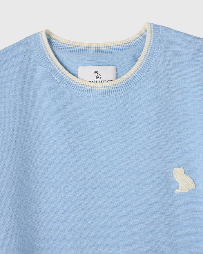 Classic Owl Sweater Tee - Light Blue