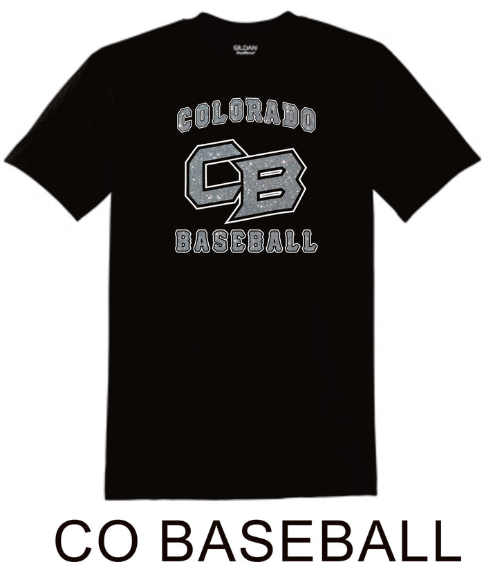 Co Baseball Basic CO BASEBALL Tee- Matte or Glitter