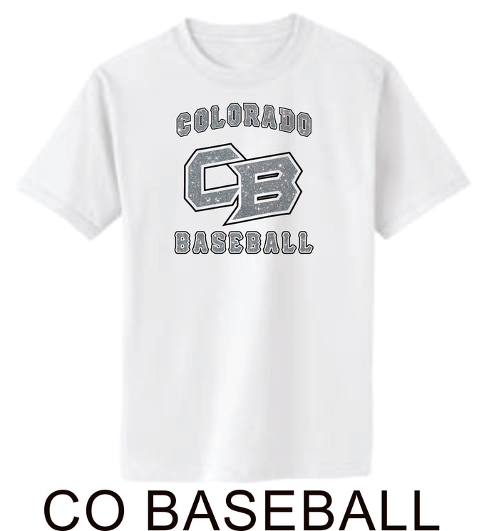 Co Baseball Basic CO BASEBALL Tee- Matte or Glitter