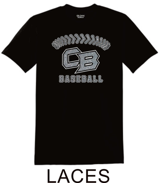 CO Baseball Basic LACES Tee- Matte or Glitter