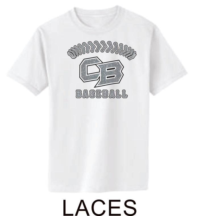 CO Baseball Basic LACES Tee- Matte or Glitter