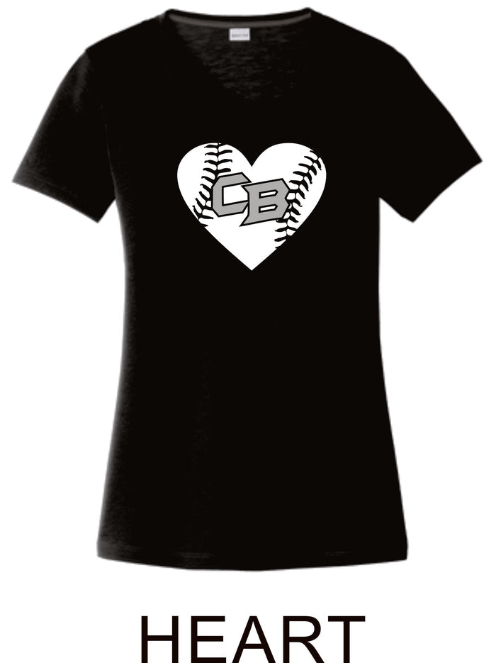CO Baseball Ladies Wicking Tee- 7 designs