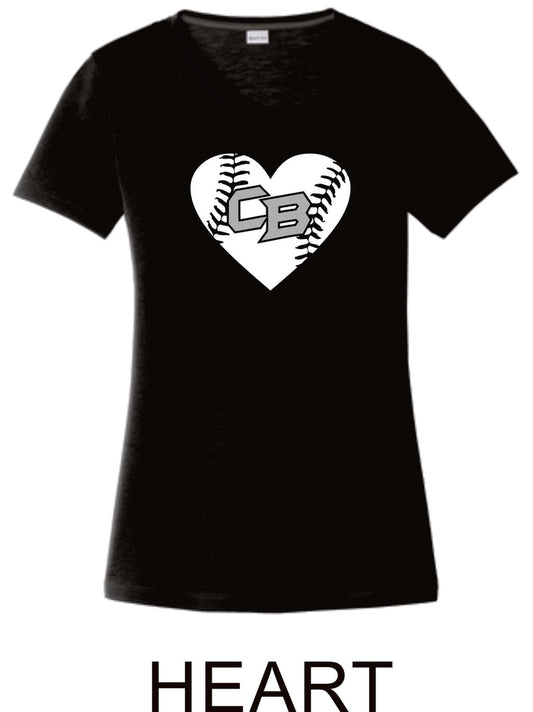 CO Baseball Ladies Wicking Tee- 7 designs