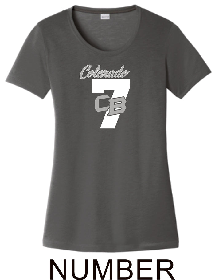 CO Baseball Ladies Wicking Tee- 7 designs