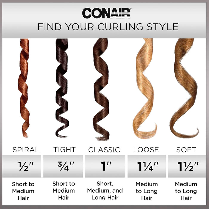 Conair Supreme Ceramic Barrel Curling Iron 1"