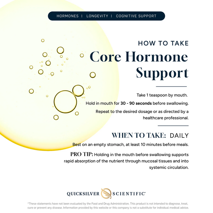 Core Hormone Support  by QuickSilver Scientific
