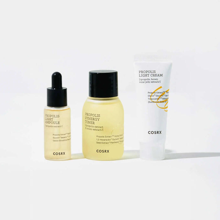 COSRX Full Fit Propolis Trial Kit - sausos veido odos priežiūros mini rinkinys