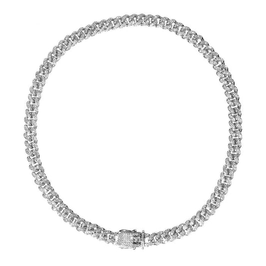Cuban Link Silver Chain Necklace 10mm - ikatehouse