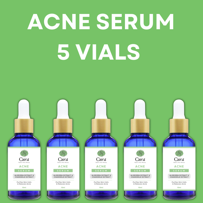 Cura Acne Serum 10ml - Natural Treatment for Acne Marks, Blemishes & Prone Skin - SD Cosmetics Care