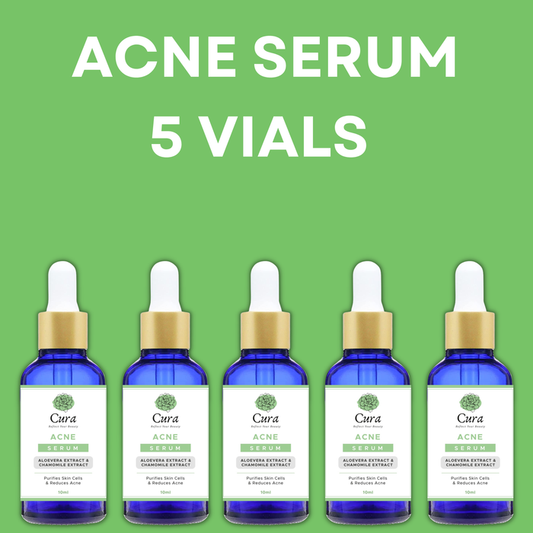 Cura Acne Serum 10ml - Natural Treatment for Acne Marks, Blemishes & Prone Skin - SD Cosmetics Care