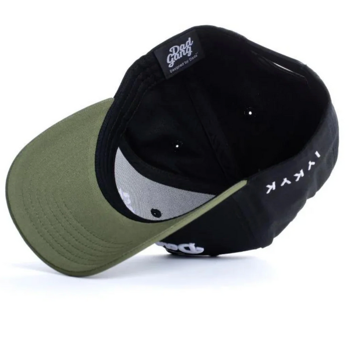 DAD GANG Black and Olive Horsepower Trucker